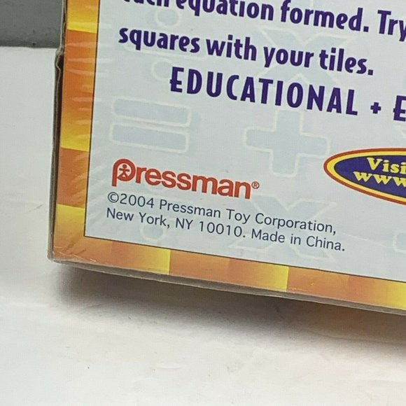Smath Game Makes Math Fun Pressman 2004 Addition Subtraction Multiplication NIB - Picture 4 of 5